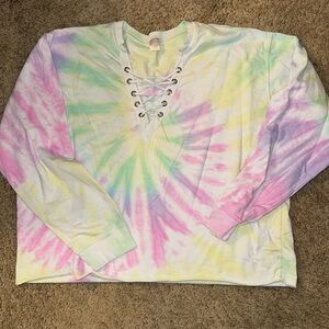 Tie-dyed sweatshirt